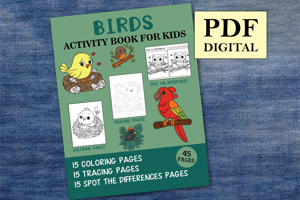 Birds Activity Book for Kids