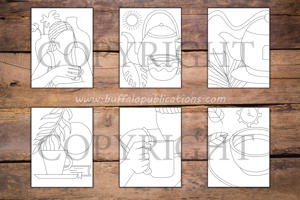 Minimalist Coffee Time Coloring Book