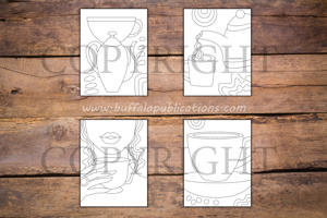 Minimalist Coffee Time Coloring Book