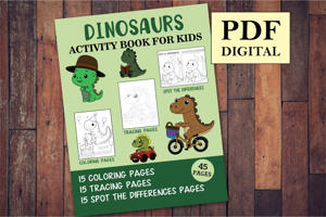 Dinosaurs Activity Book for Kids