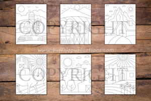 Minimalist Farm Life Coloring Book