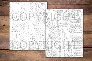 Dot to Dot Beach Scenery for Adults