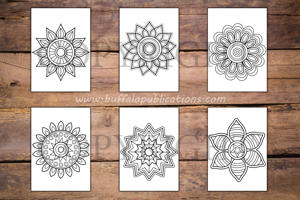 Easy Mandalas Big and Bold Coloring Book