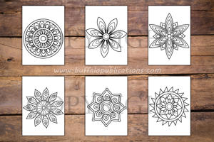 Easy Mandalas Big and Bold Coloring Book