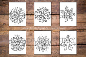 Easy Mandalas Big and Bold Coloring Book