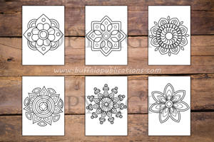 Easy Mandalas Big and Bold Coloring Book