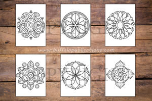 Easy Mandalas Big and Bold Coloring Book