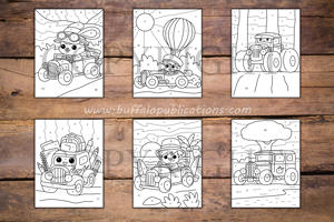 Hot Rods Color By Numbers Book for Kids