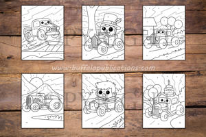 Hot Rods Color By Numbers Book for Kids