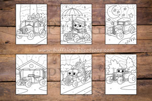 Hot Rods Color By Numbers Book for Kids