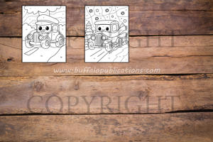 Hot Rods Color By Numbers Book for Kids