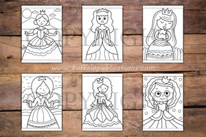 Princess Big and Bold Coloring Book