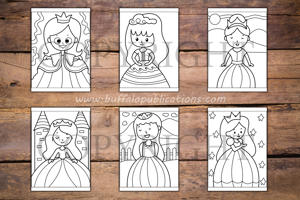 Princess Big and Bold Coloring Book
