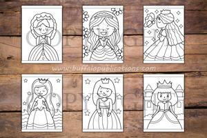 Princess Big and Bold Coloring Book