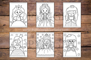 Princess Big and Bold Coloring Book