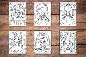 Princess Big and Bold Coloring Book