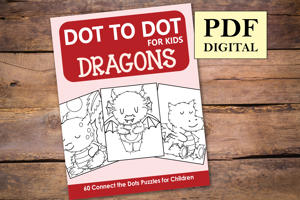 Dragons Dot to Dot for Kids
