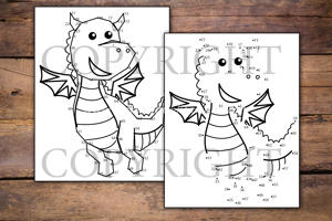 Dragons Dot to Dot for Kids