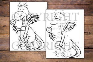 Dragons Dot to Dot for Kids