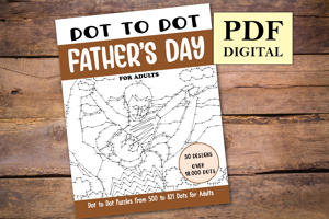 Dot to Dot Father's Day for Adults