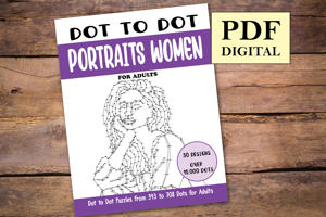 Dot to Dot Portraits Women for Adults