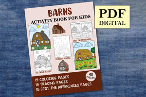 Barns Activity Book for Kids