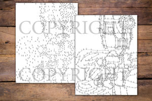 Dot to Dot Firefighter for Adults