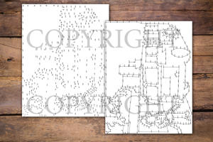 Dot to Dot Firefighter for Adults