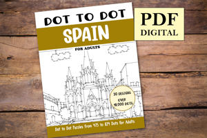 Dot to Dot Spain for Adults