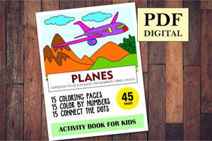 Planes Activity Book for Kids