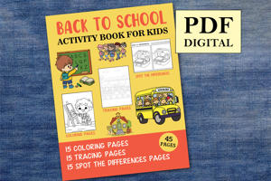 Back to School Activity Book for Kids