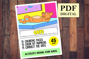 Cats Activity Book for Kids