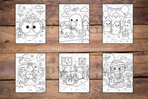 Halloween Color By Numbers Book for Kids