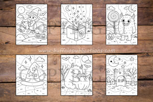 Halloween Color By Numbers Book for Kids