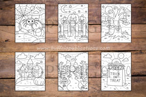 Halloween Color By Numbers Book for Kids