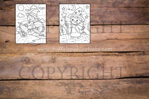 Halloween Color By Numbers Book for Kids