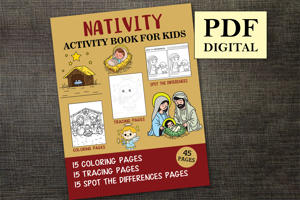 Nativity Activity Book for Kids