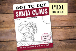 Dot to Dot Santa Claus for Adults