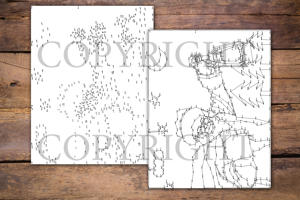 Dot to Dot Santa Claus for Adults