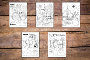 Photographer Boy Theme Personalized Birthday Coloring Book