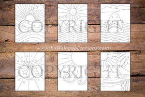 Minimalist Ocean Coloring Book