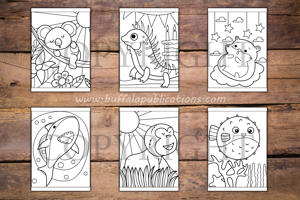 Cute Animals Big and Bold Coloring Book