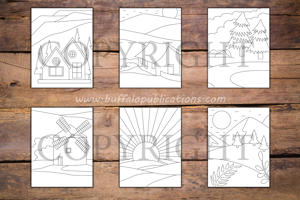 Minimalist Nature Coloring Book