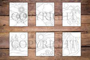 Minimalist Nature Coloring Book