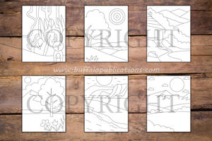 Minimalist Nature Coloring Book