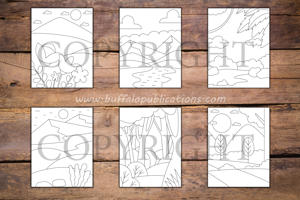 Minimalist Nature Coloring Book