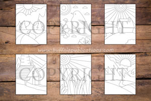 Minimalist Nature Coloring Book