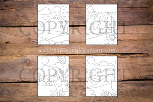 Minimalist Nature Coloring Book