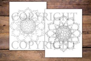 Dot to Dot Mandala for Adults