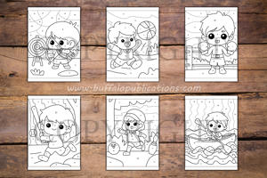 Sports Color By Numbers Book for Kids